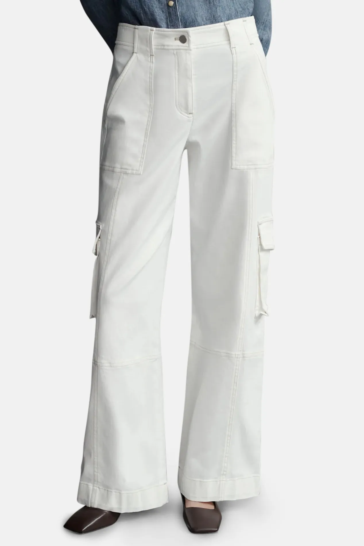 Coop Cargo Pant Ivory sold by Blue & Cream