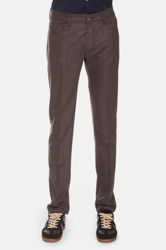 Bard Super Soft Wool Pant Brown sold by Blue & Cream