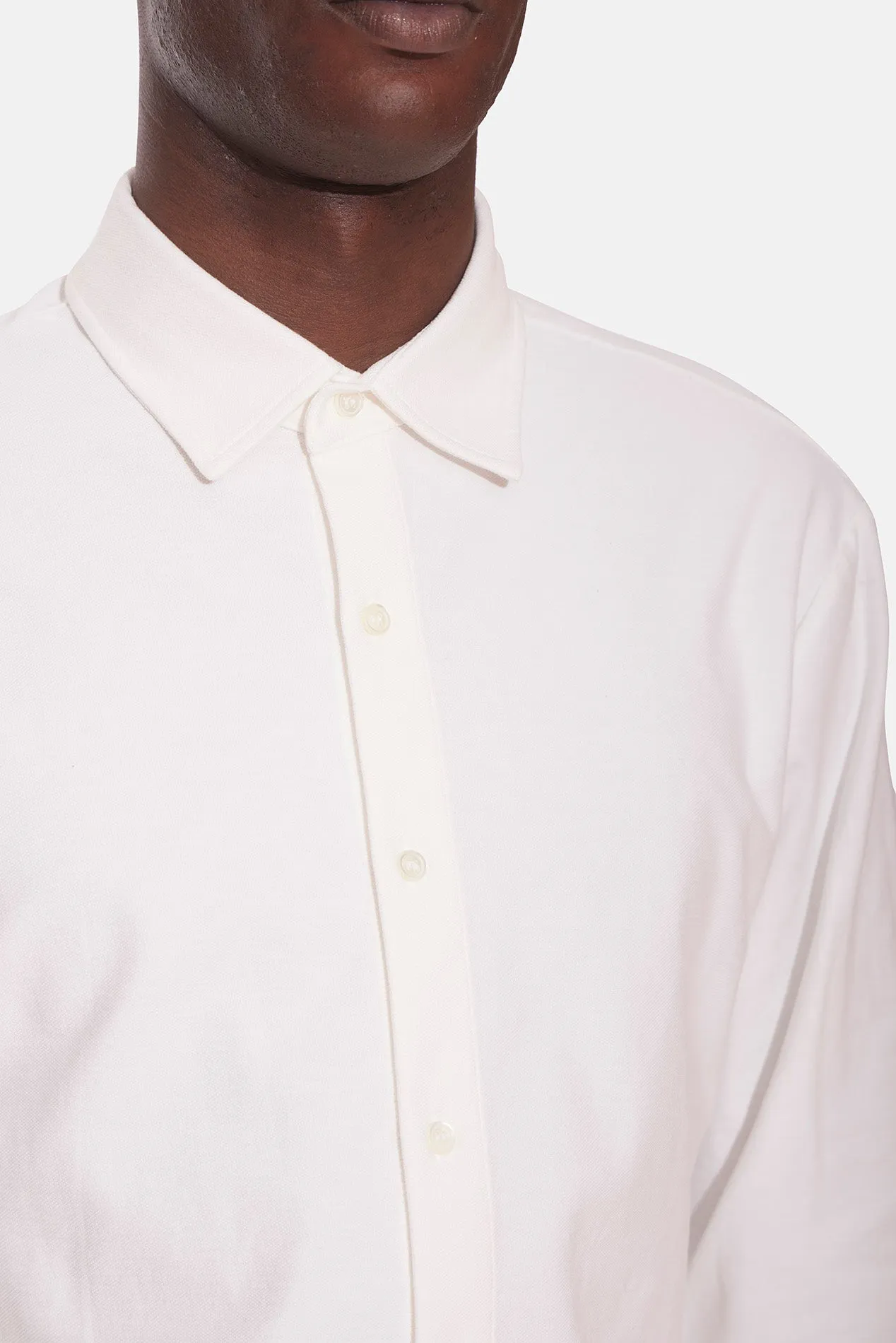 Dre Pique Button Up Shirt Ivory sold by Blue & Cream product image thumbnail 5