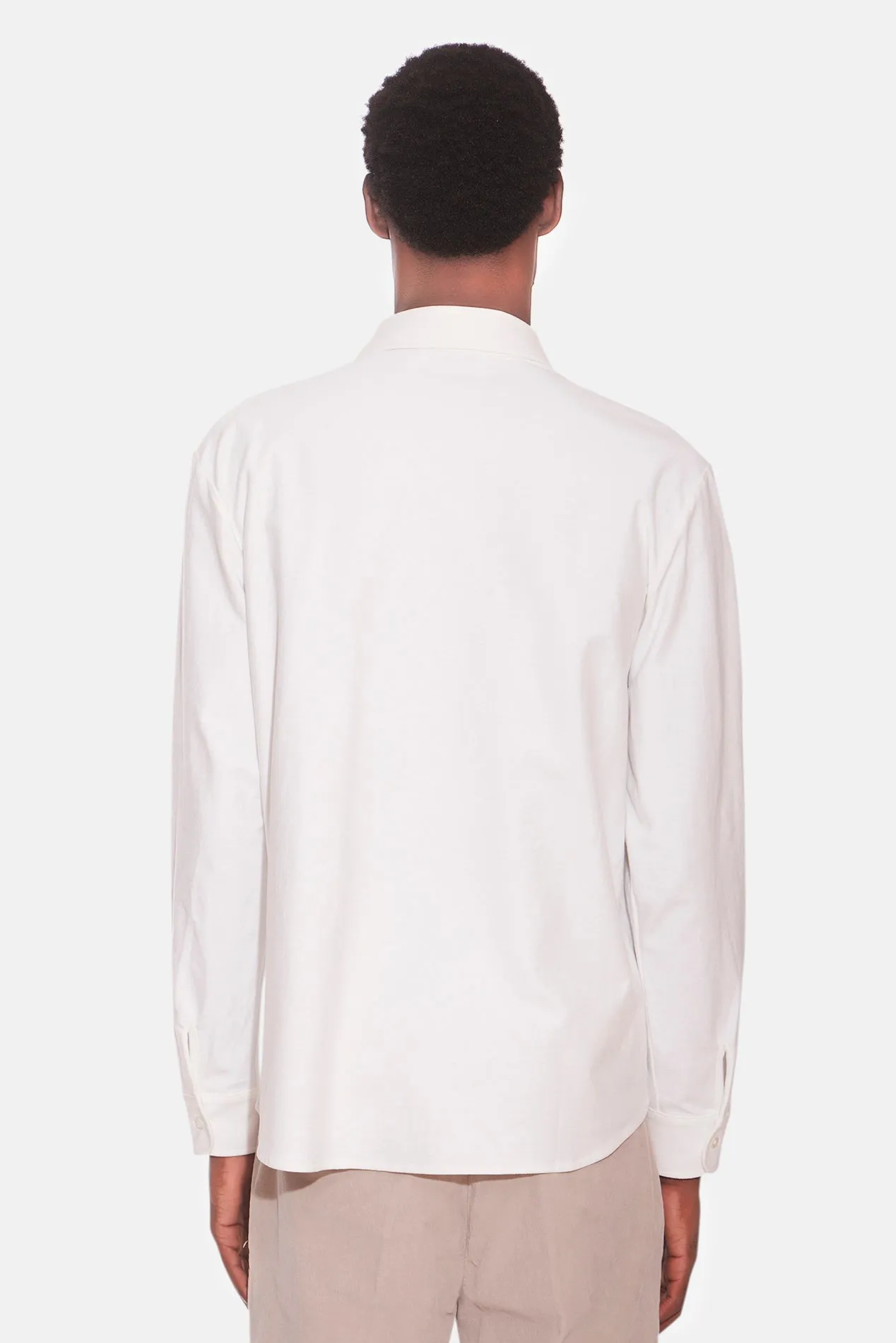 Dre Pique Button Up Shirt Ivory sold by Blue & Cream product image thumbnail 3