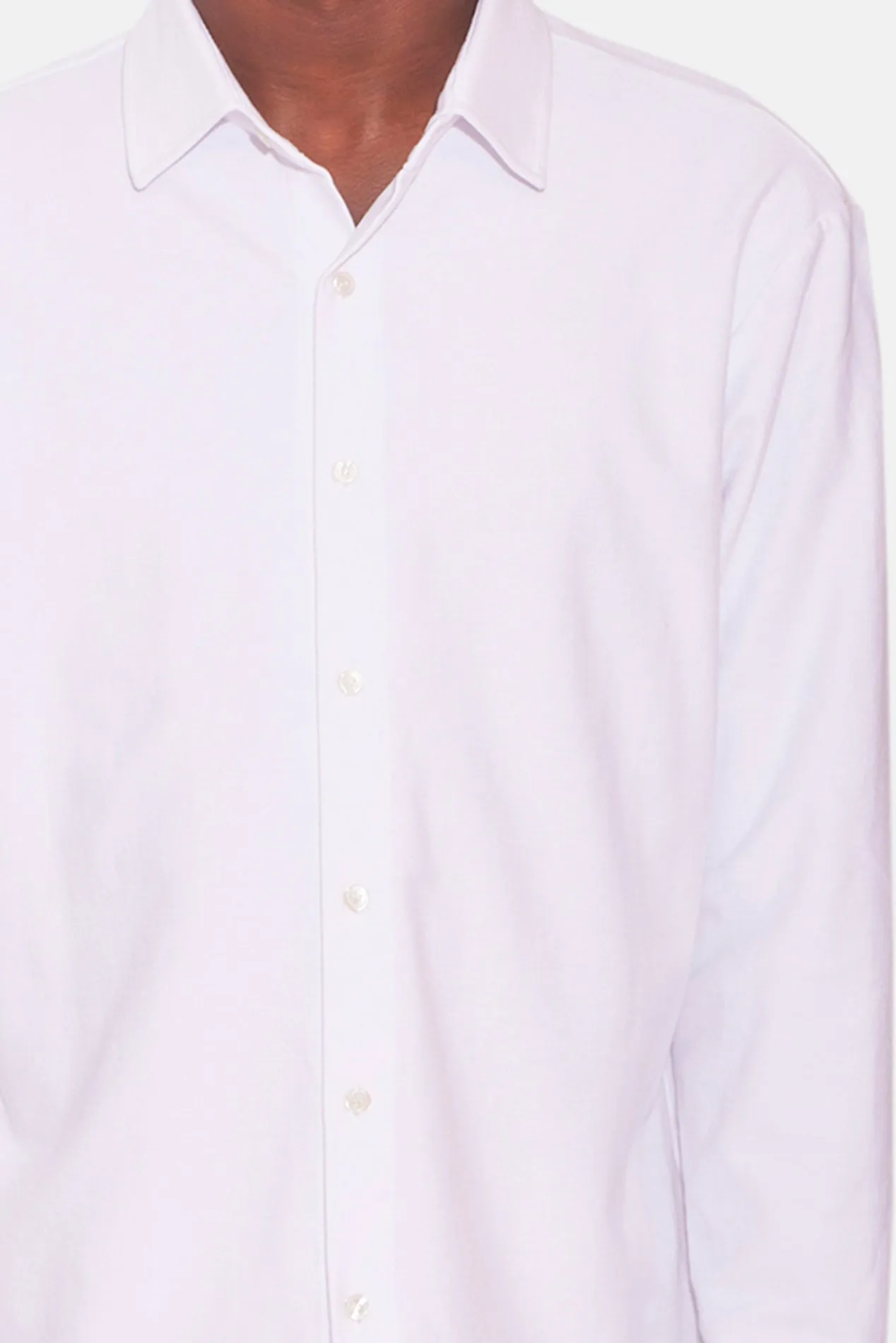 Dre Pique Button Up Shirt Pure White sold by Blue & Cream product image thumbnail 4