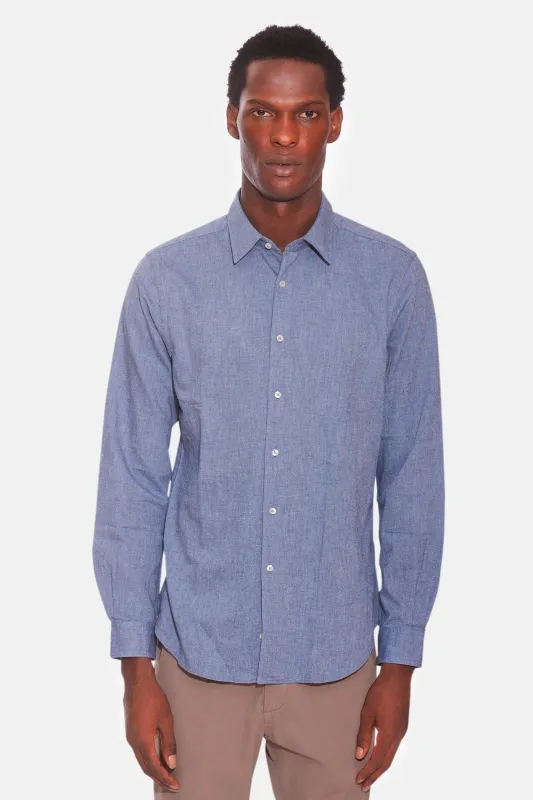 Comma Flannel Shirt Sky Blue sold by Blue & Cream