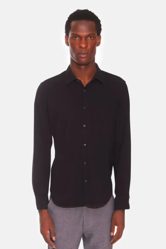 Velvet Jersey Shirt Black sold by Blue & Cream