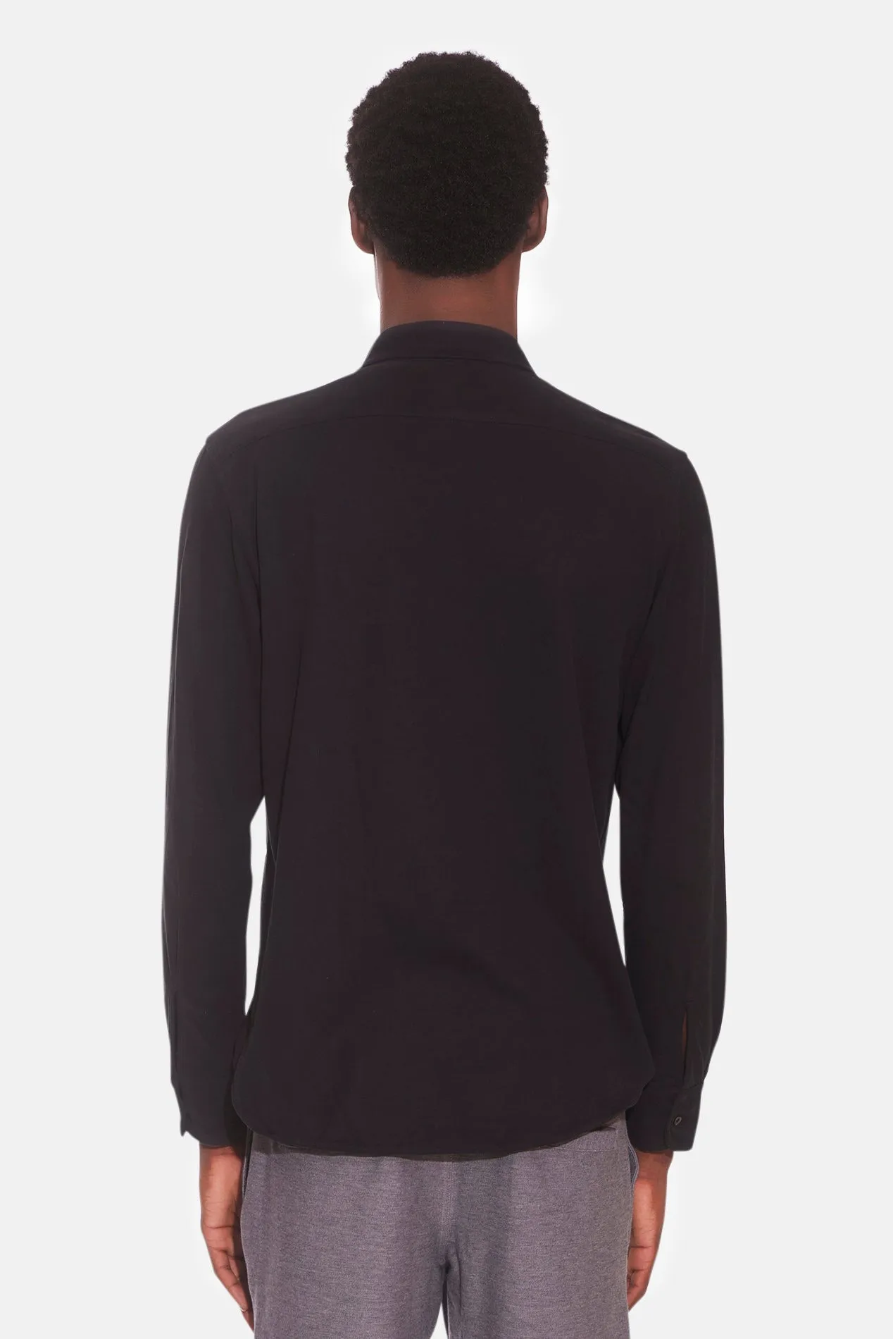 Velvet Jersey Shirt Black sold by Blue & Cream product image thumbnail 3