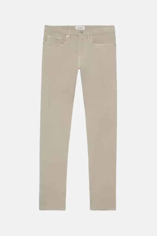 L'Homme Slim Brushed Twill Mineral Grey made by Frame Denim