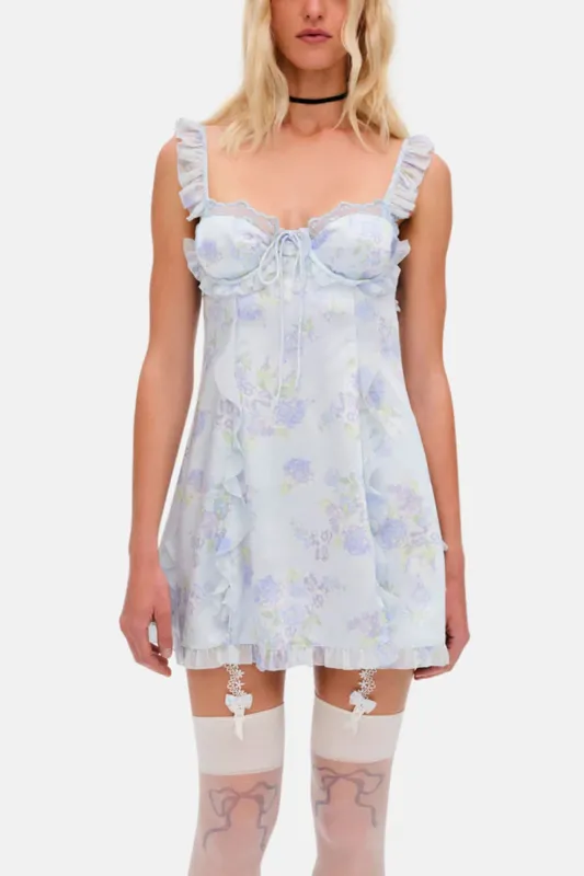 Marisa Mini Dress Blue sold by Blue & Cream