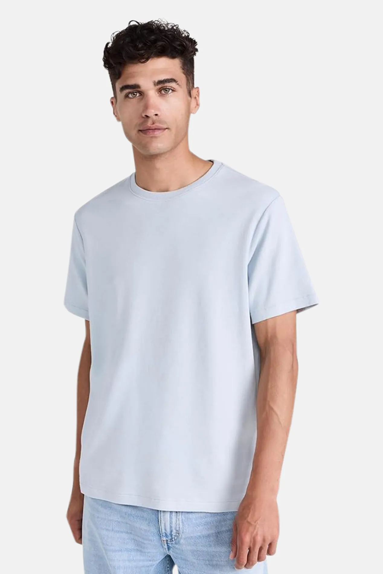 Duo Fold Tee Ballad Blue sold by Blue & Cream