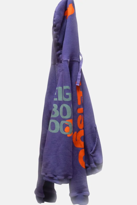 FreeCity Circa'99 Neighborhood LETSGO Polyblend Fluff Hoodie Purple Floor sold by Blue & Cream