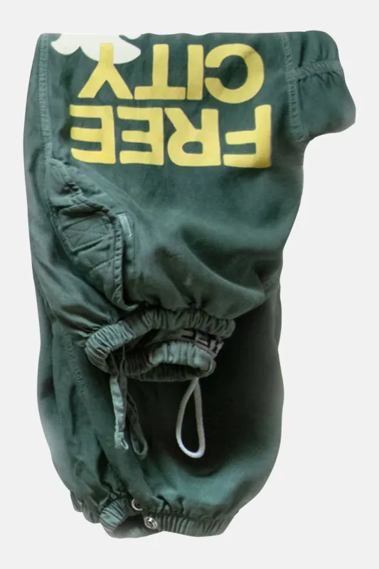 FreeCity LARGE Flap/Snap Matte/Satin Airjump Pant Surplus sold by Blue & Cream