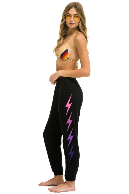 Bolt Fade 4 Sweatpant Black/Pink Purple sold by Blue & Cream