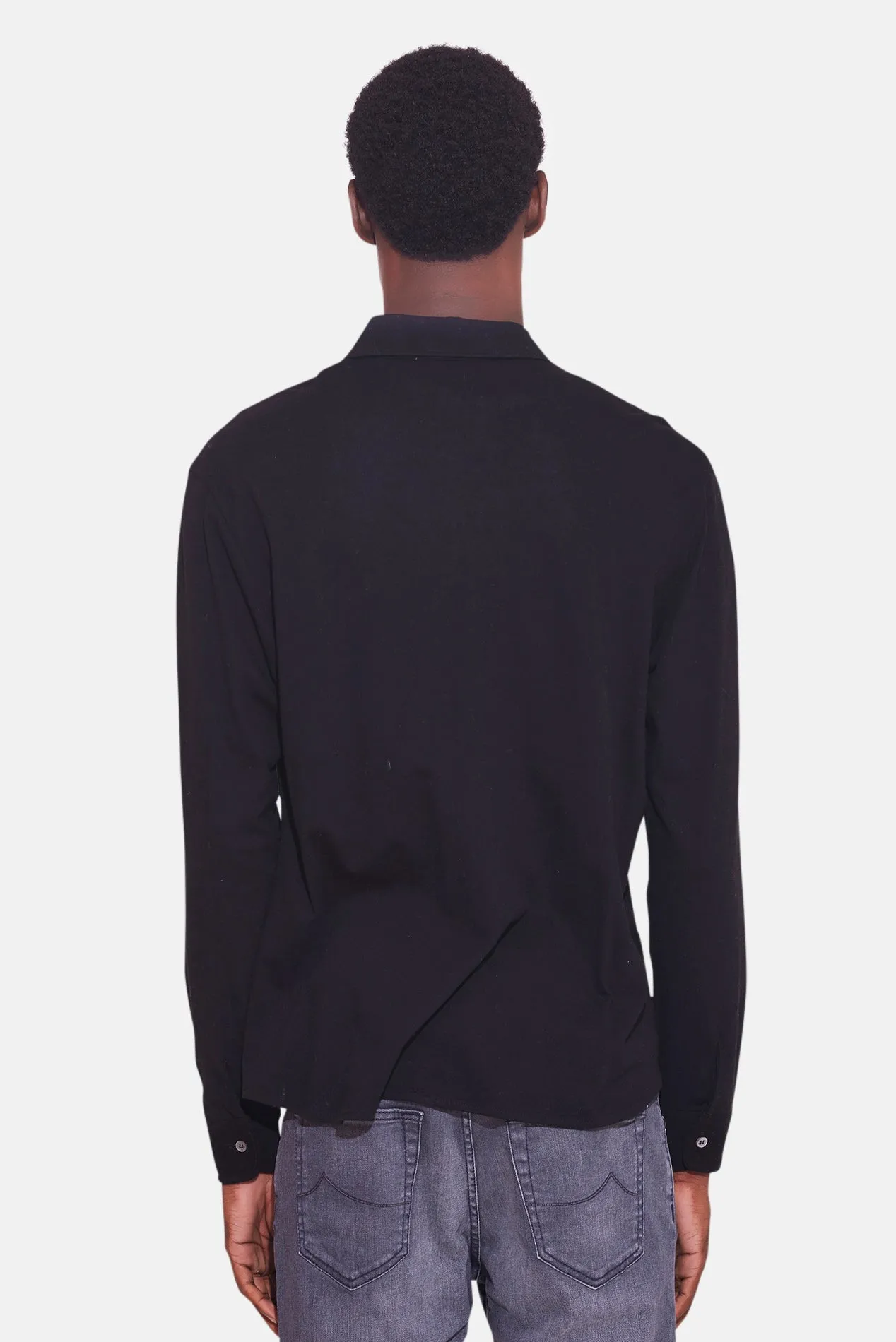 Dre Pique Button Up Shirt Black sold by Blue & Cream product image thumbnail 3