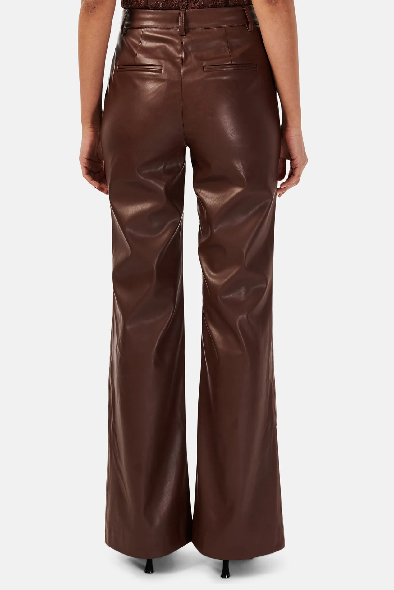 Zenobia Vegan Leather Pant Java sold by Blue & Cream product image thumbnail 2