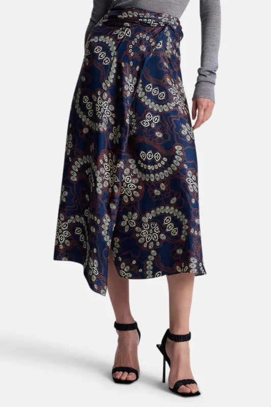 Clara Skirt Navy/Cream made by A.L.C.