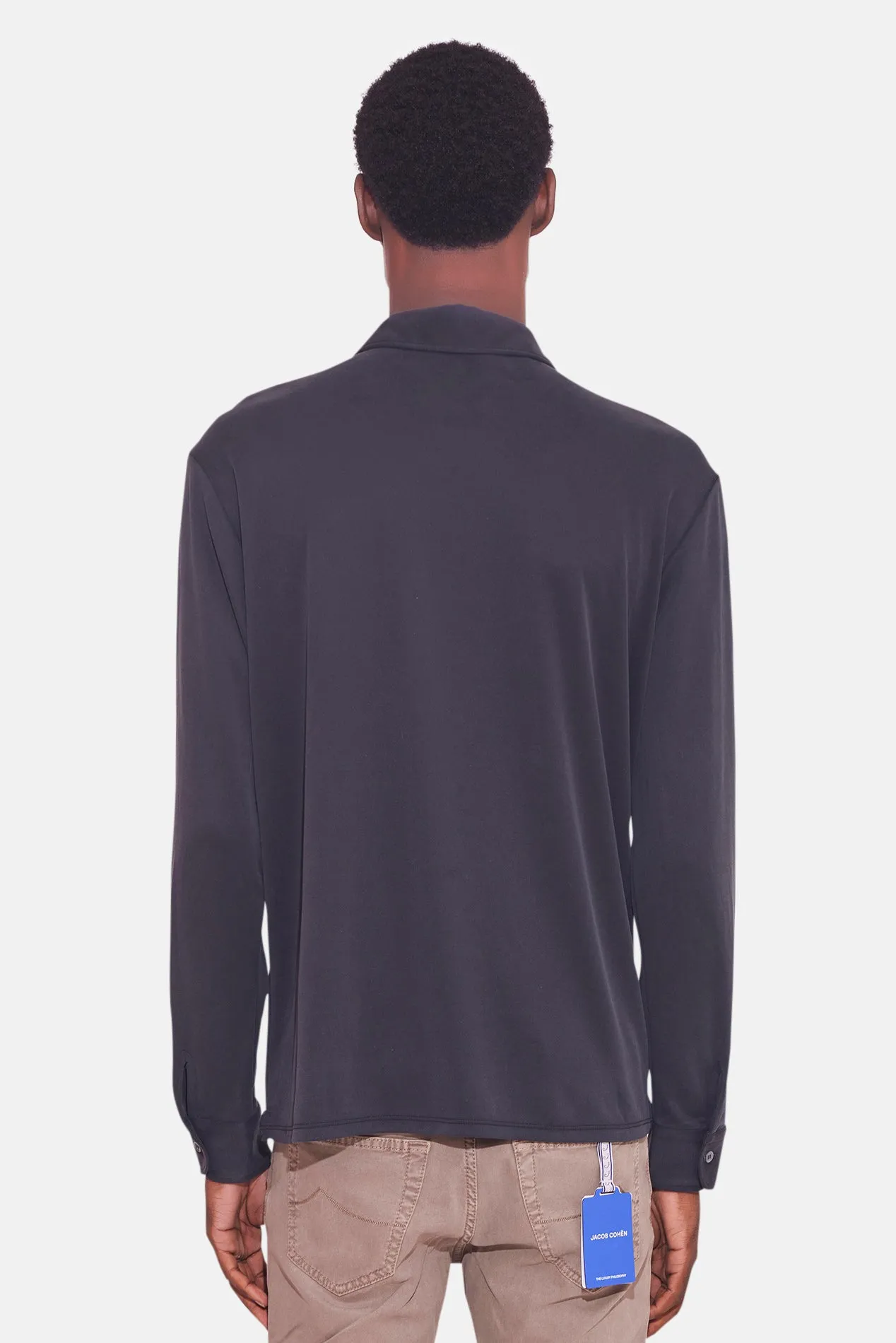 Micro Pique Shirt Black sold by Blue & Cream product image thumbnail 3