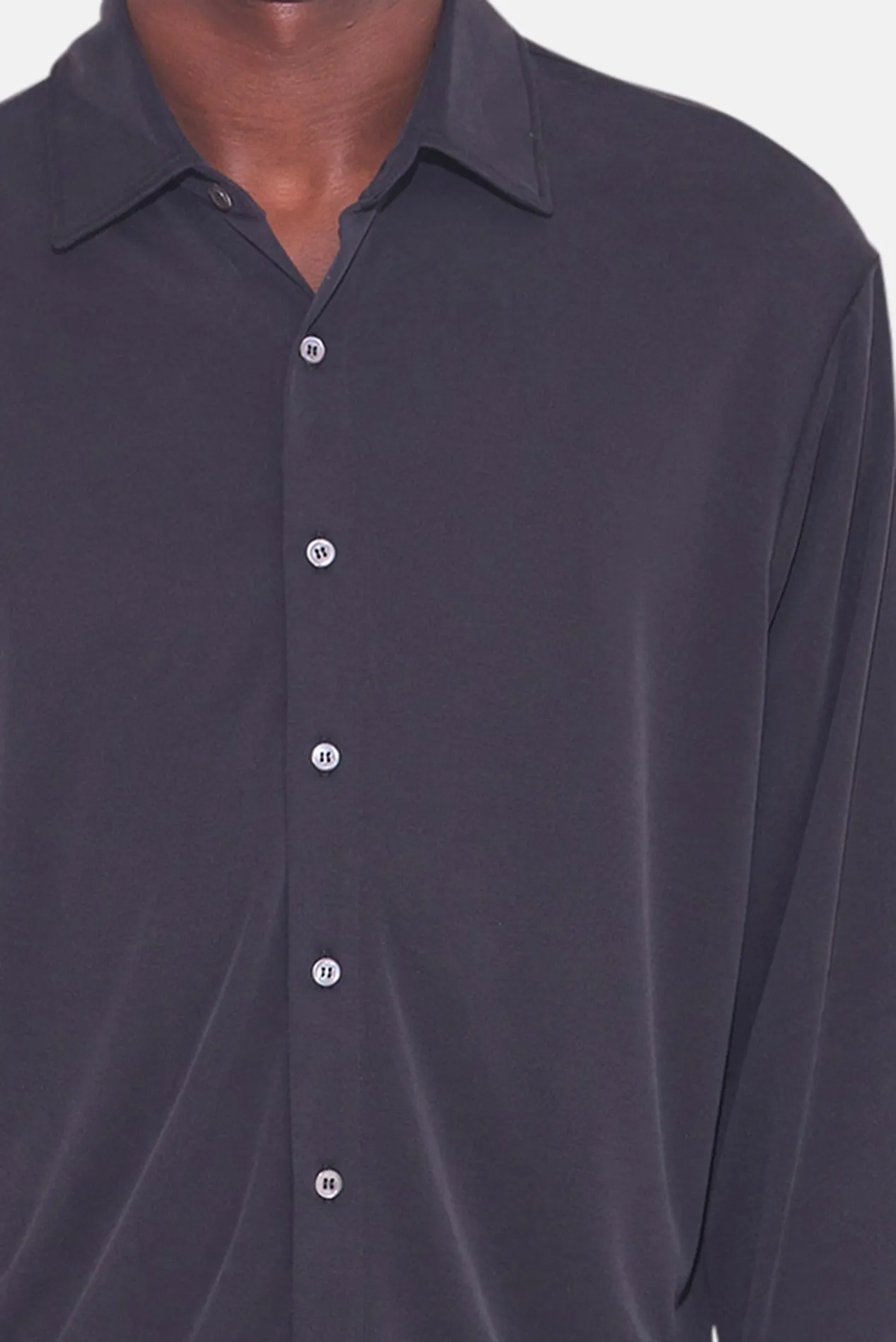 Micro Pique Shirt Black sold by Blue & Cream product image thumbnail 4