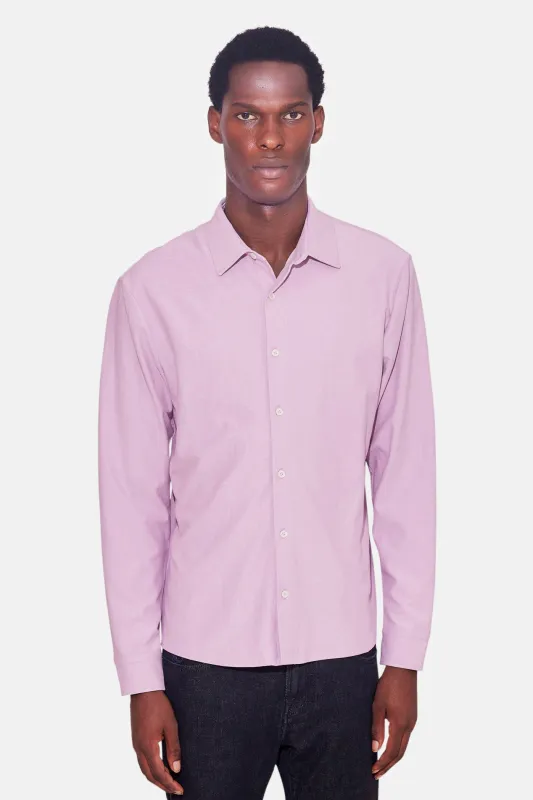 Dre Pique Button Up Shirt Washed Pink sold by Blue & Cream