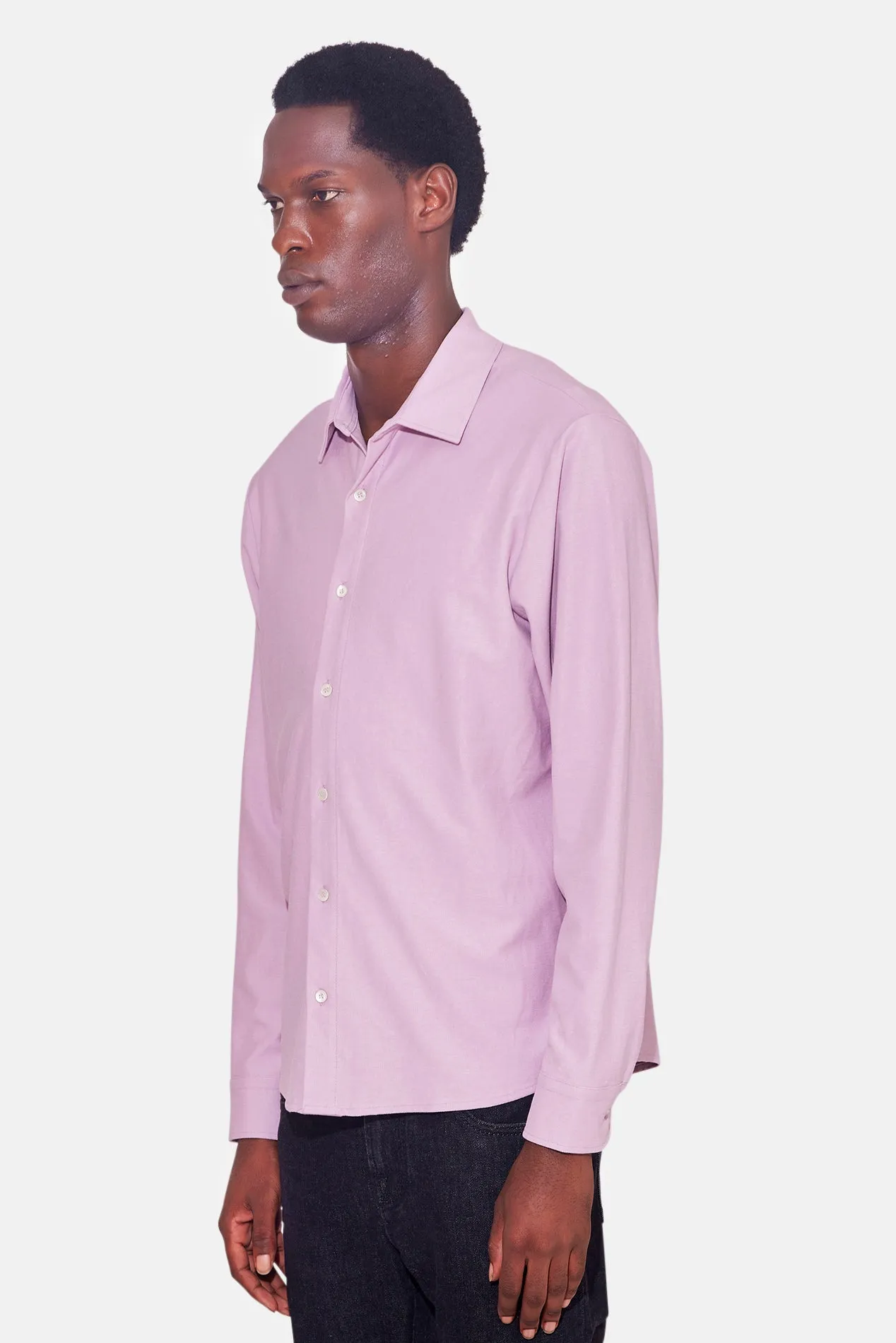 Dre Pique Button Up Shirt Washed Pink sold by Blue & Cream product image thumbnail 3