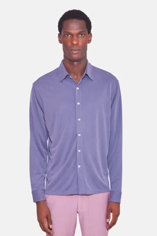 Micro Pique Shirt Blue sold by Blue & Cream