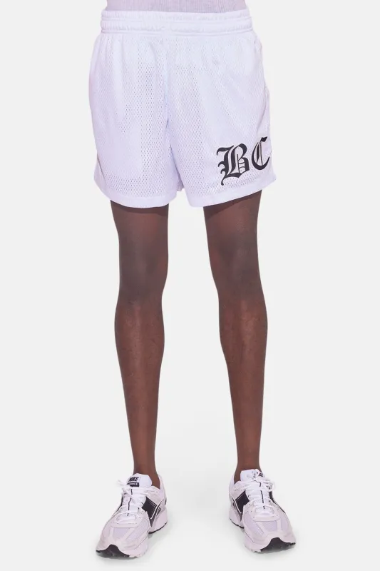 BC Crest Mesh Short White sold by Blue & Cream