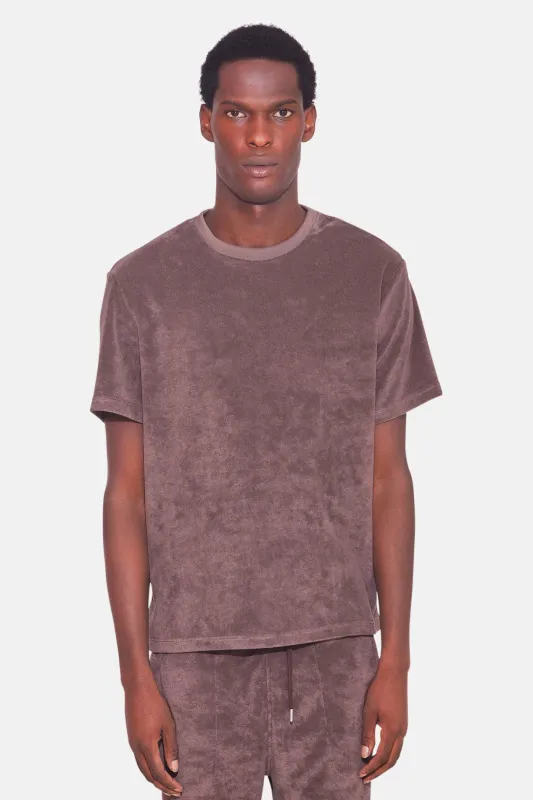 Classic Terry Tee Ash Brown sold by Blue & Cream