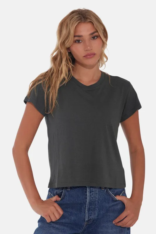 Bebe Lux Tee Dark Green sold by Blue & Cream