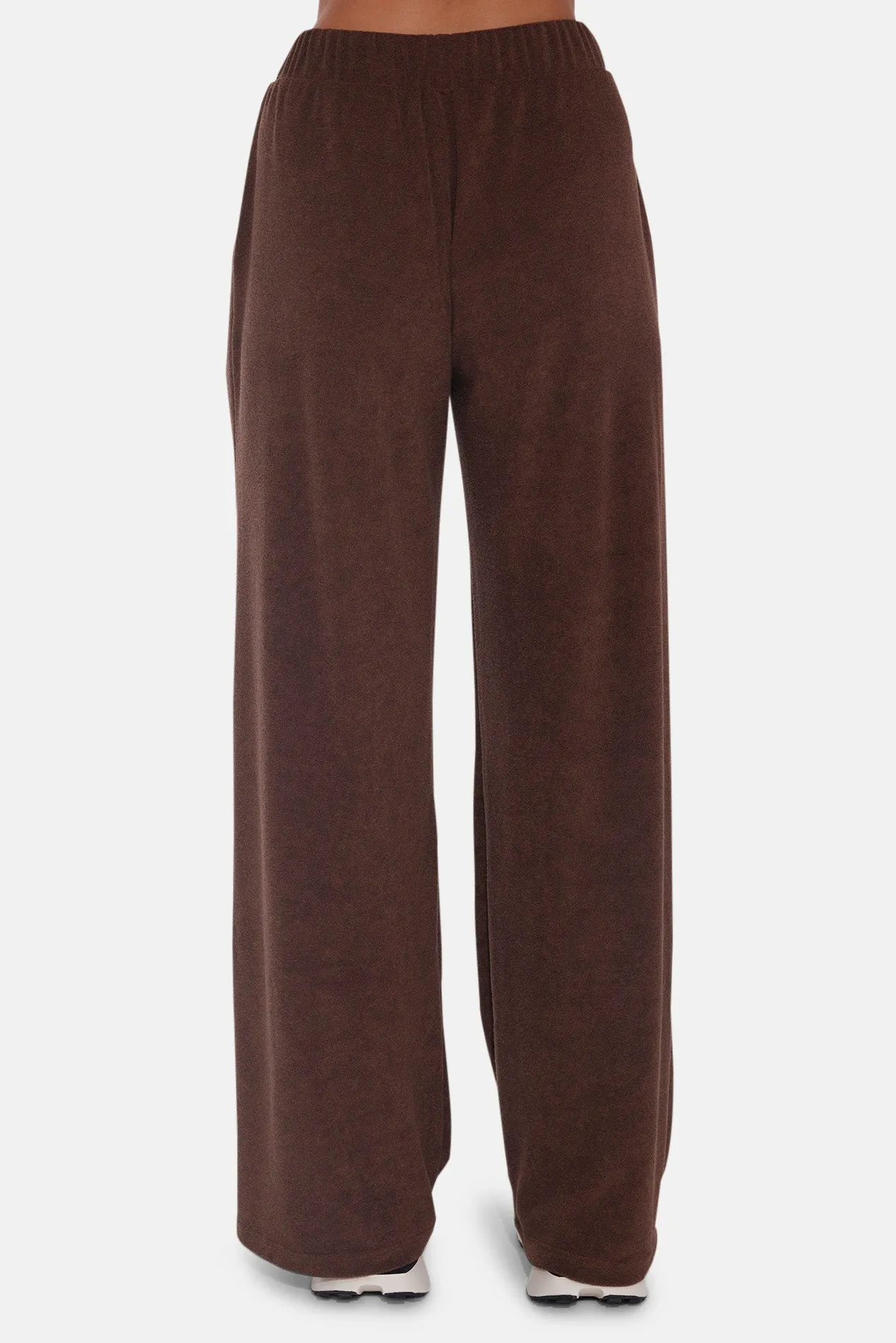 Goldie Wide Leg Terry Pant Brown sold by Blue & Cream product image thumbnail 3