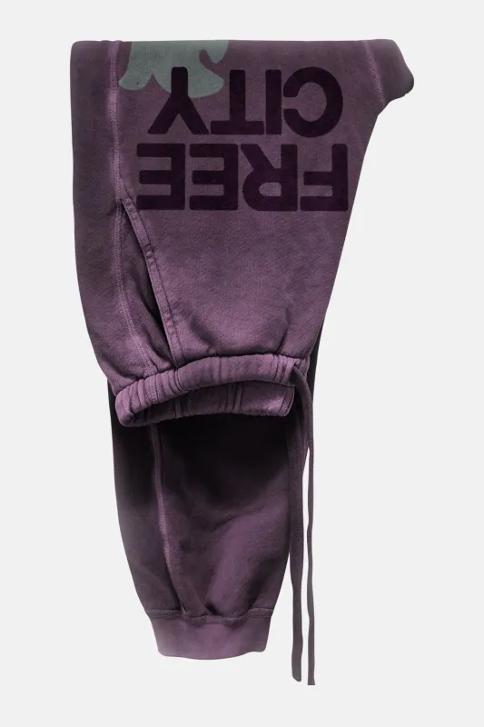 FREECITY LARGE Sunfades Pocket Sweatpant Plumshrooms sold by Blue & Cream