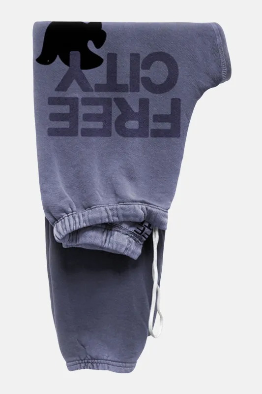 FREECITY LARGE Sweatpant Purpleshrooms sold by Blue & Cream