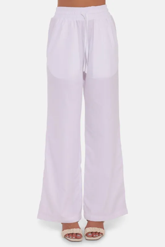 Georgica Beach Poplin Pant White sold by Blue & Cream