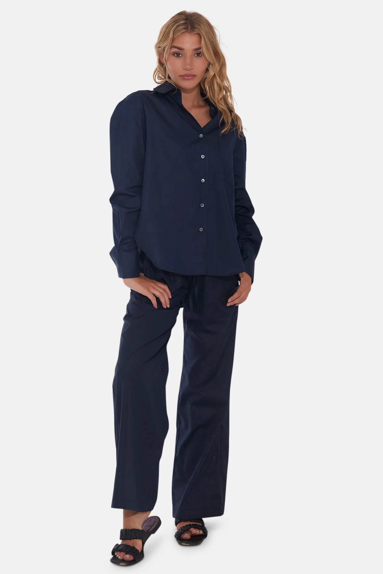 Georgica Beach Poplin Pant Navy sold by Blue & Cream product image thumbnail 4