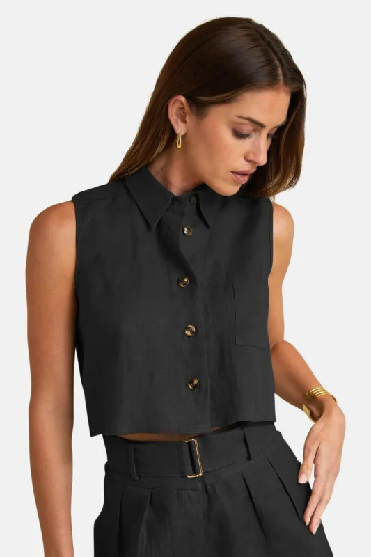 Katja Top Black sold by Blue & Cream