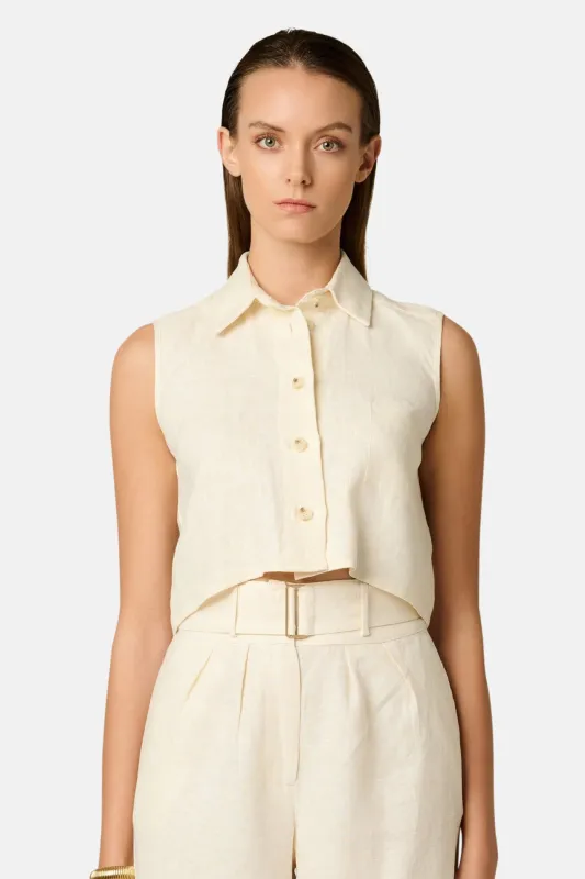 Katja Top Ivory sold by Blue & Cream