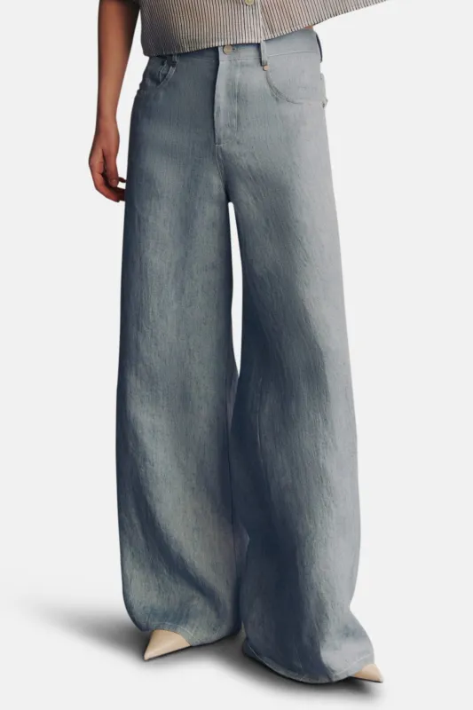 Tiny Dancer Jean in Hemp Denim Light Indigo sold by Blue & Cream