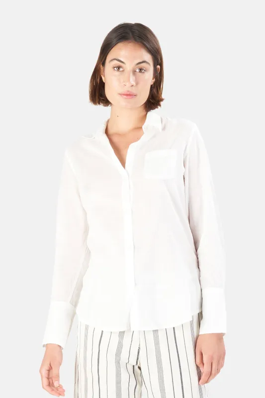 Cotton Voile NL Shirt Ivory sold by Blue & Cream