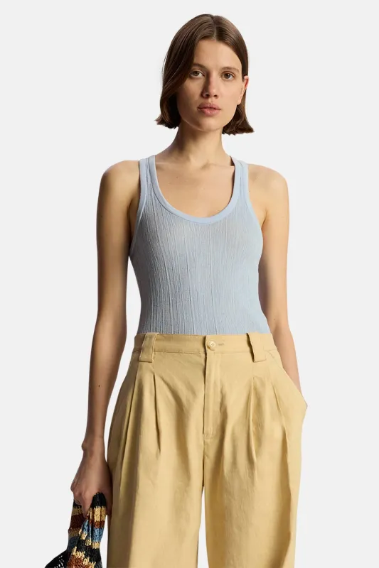 Iris Fine Cotton Knit Tank Rio sold by Blue & Cream