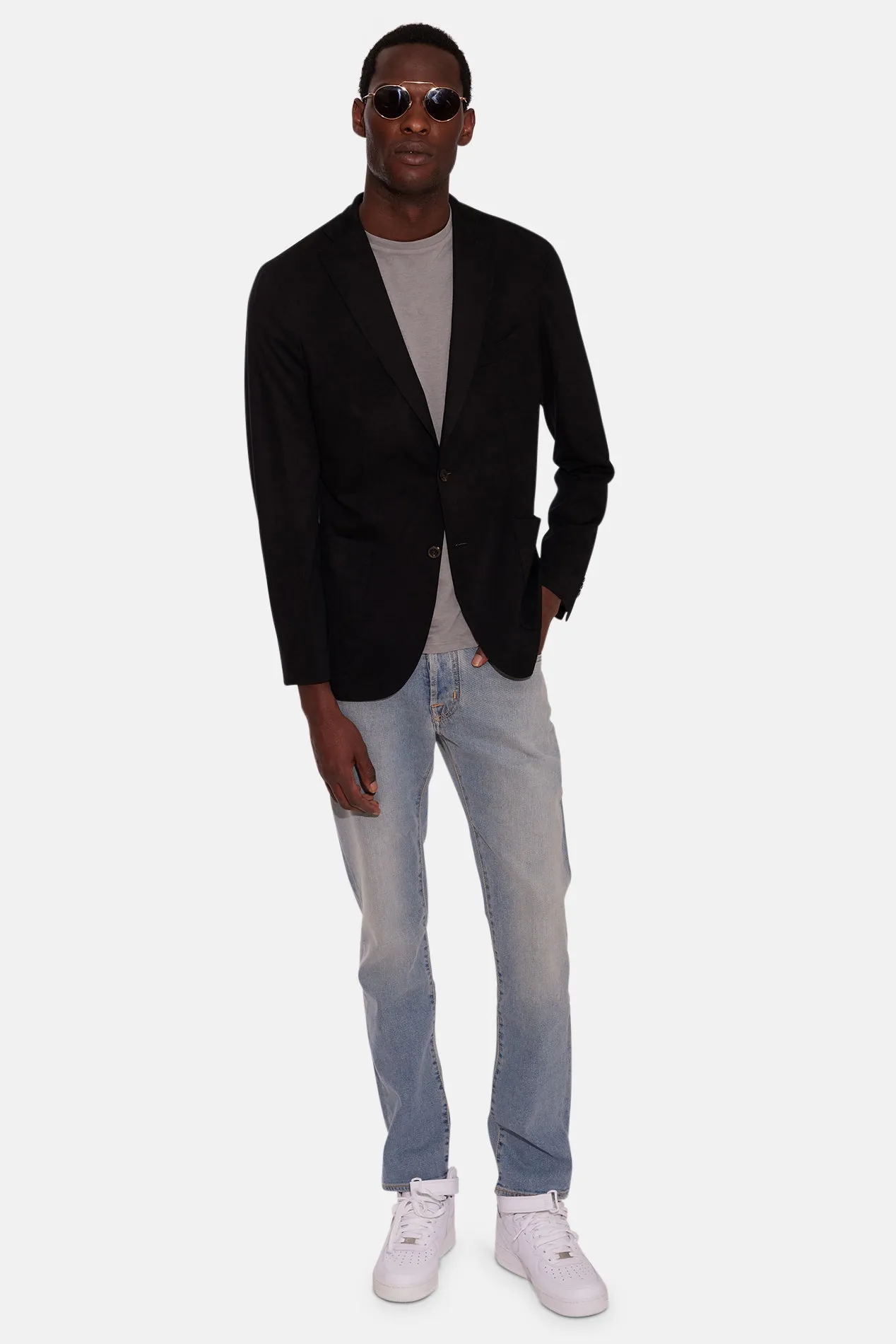 Bard Slim Fit Denim Light Blue w/ Biege Patch sold by Blue & Cream product image thumbnail 4