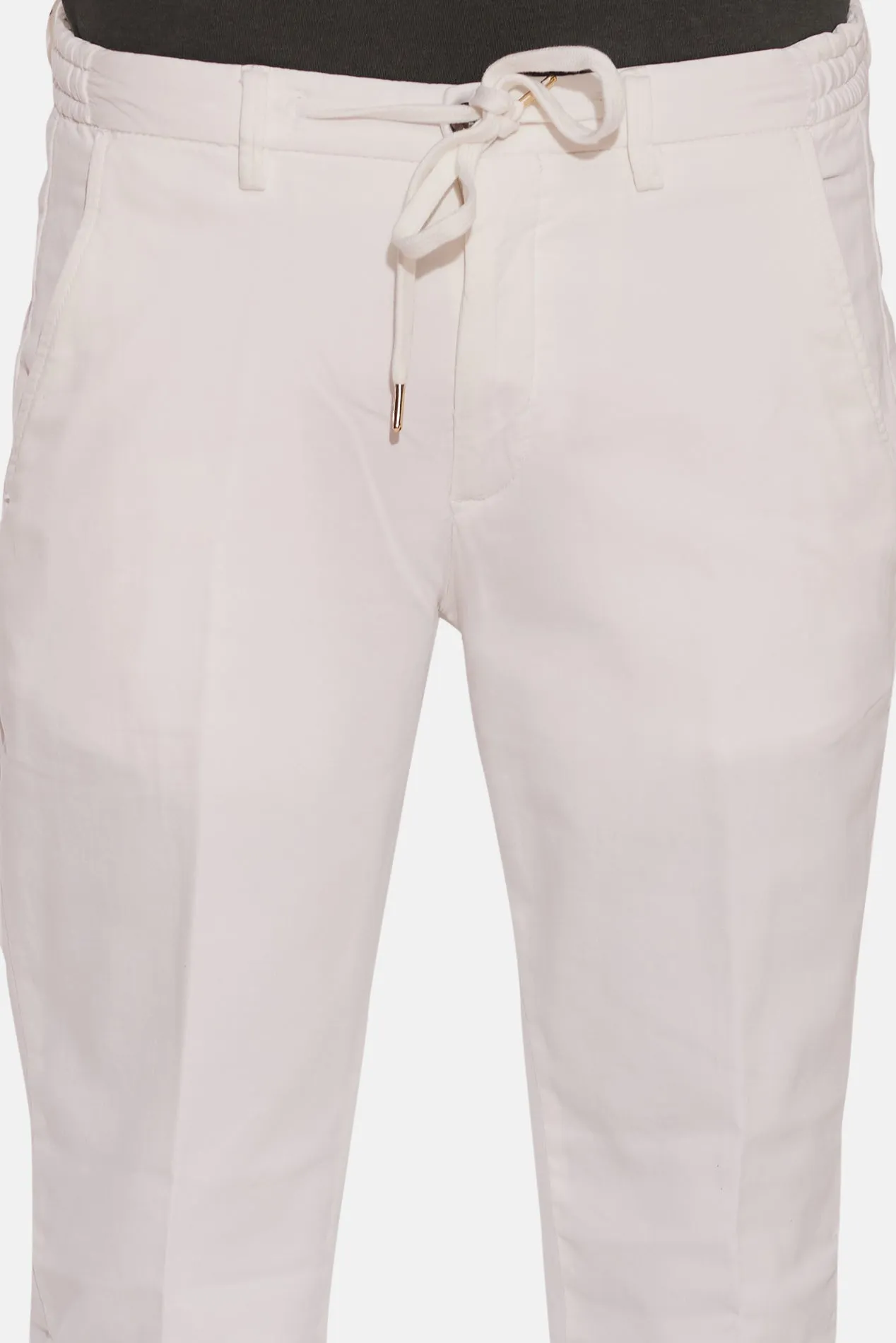 Stretch Cotton Slim Trouser White sold by Blue & Cream product image thumbnail 5