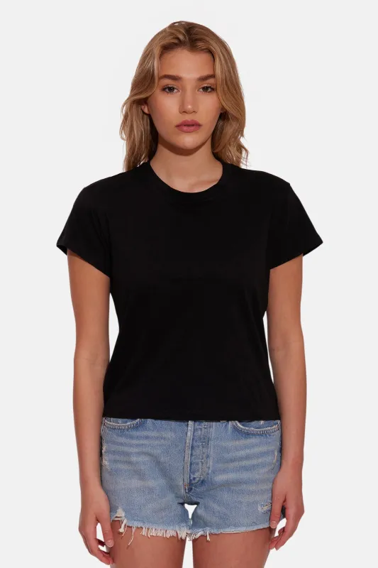 Bebe Lux Tee Black sold by Blue & Cream