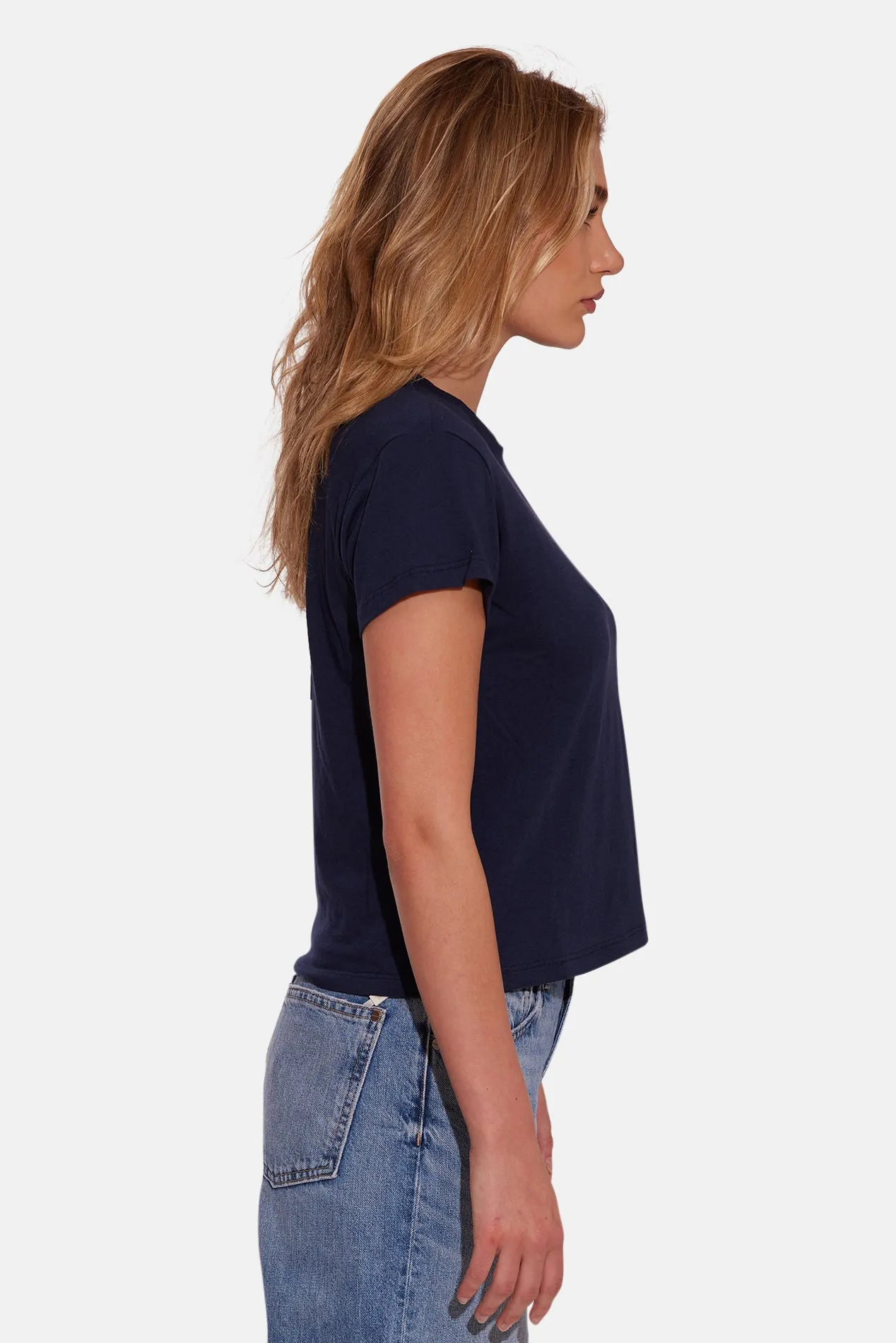 Bebe Lux Tee Navy sold by Blue & Cream product image thumbnail 2