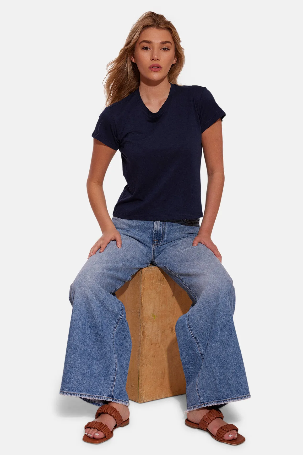 Bebe Lux Tee Navy sold by Blue & Cream product image thumbnail 5