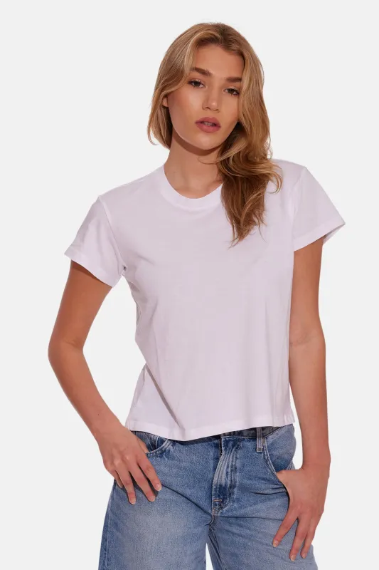 Bebe Lux Tee White sold by Blue & Cream