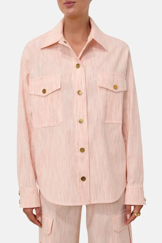 Tranquillity Stripe Shirt Red/Orange sold by Blue & Cream