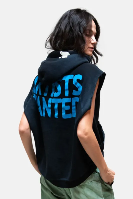 Artists Wanted Cutoff Superyumm Biggy Hoodie Superblack sold by Blue & Cream