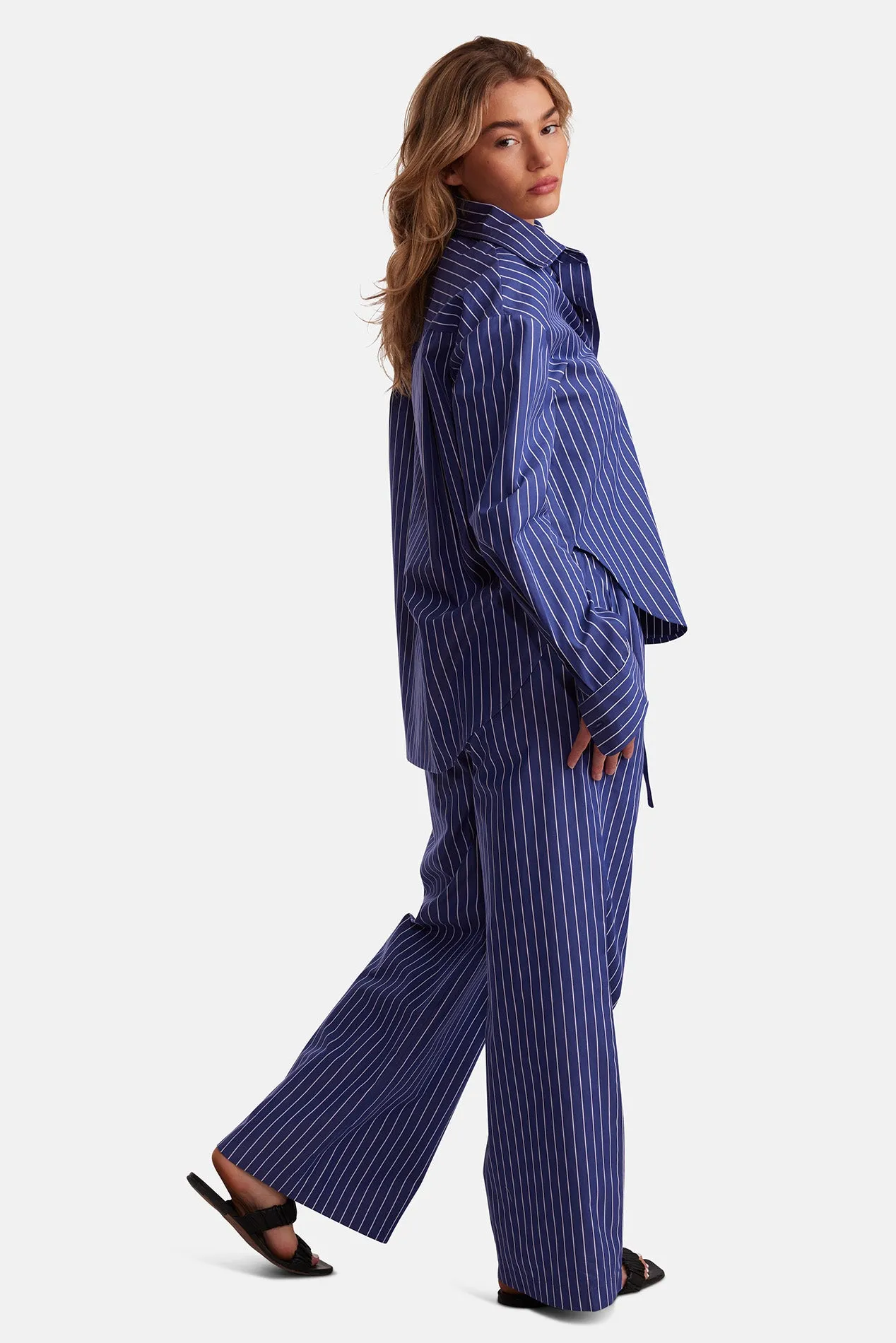 Georgica Beach Poplin Pant Navy/White Stripe sold by Blue & Cream product image thumbnail 5