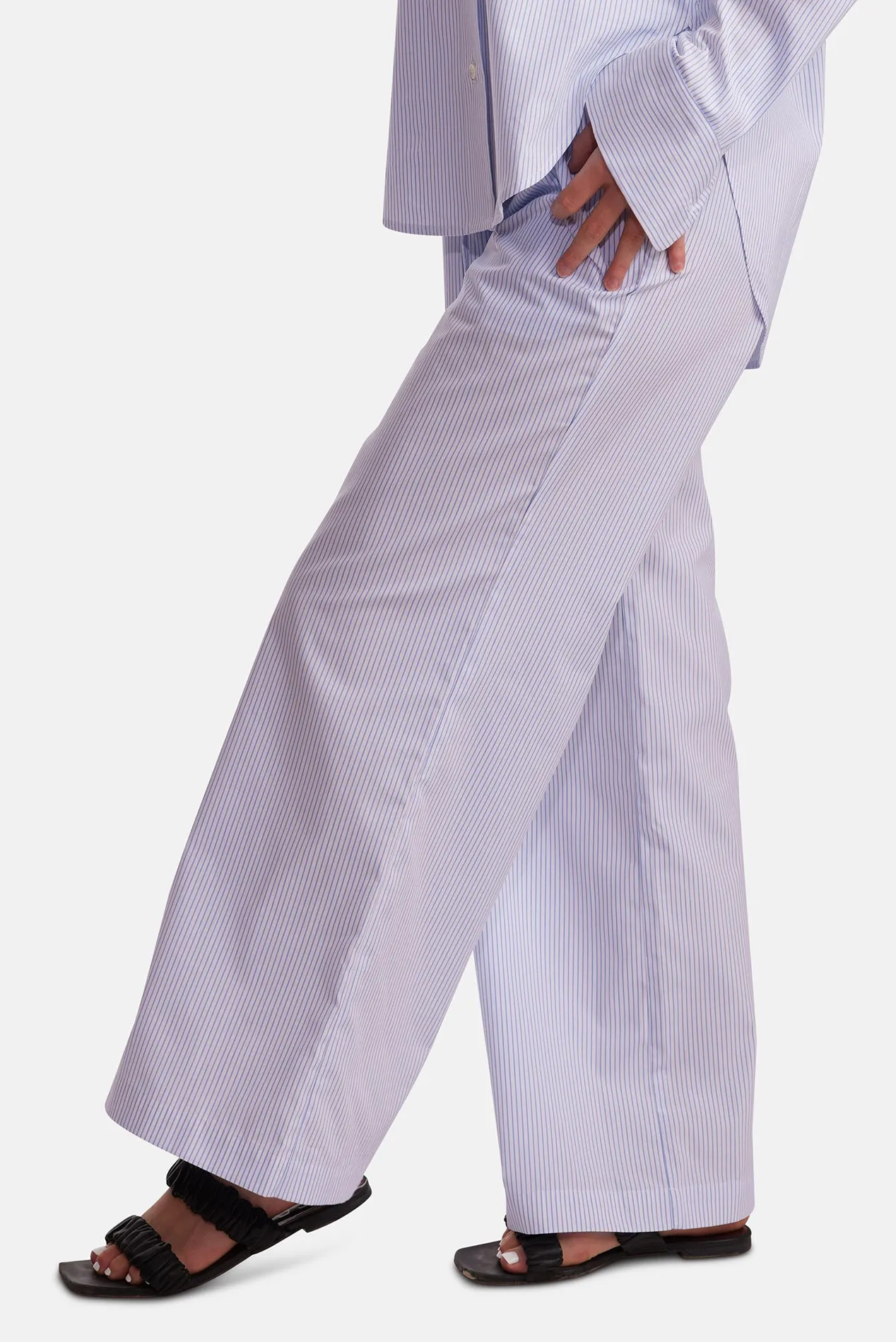 Georgica Beach Poplin Pant Blue/White Stripe sold by Blue & Cream product image thumbnail 5