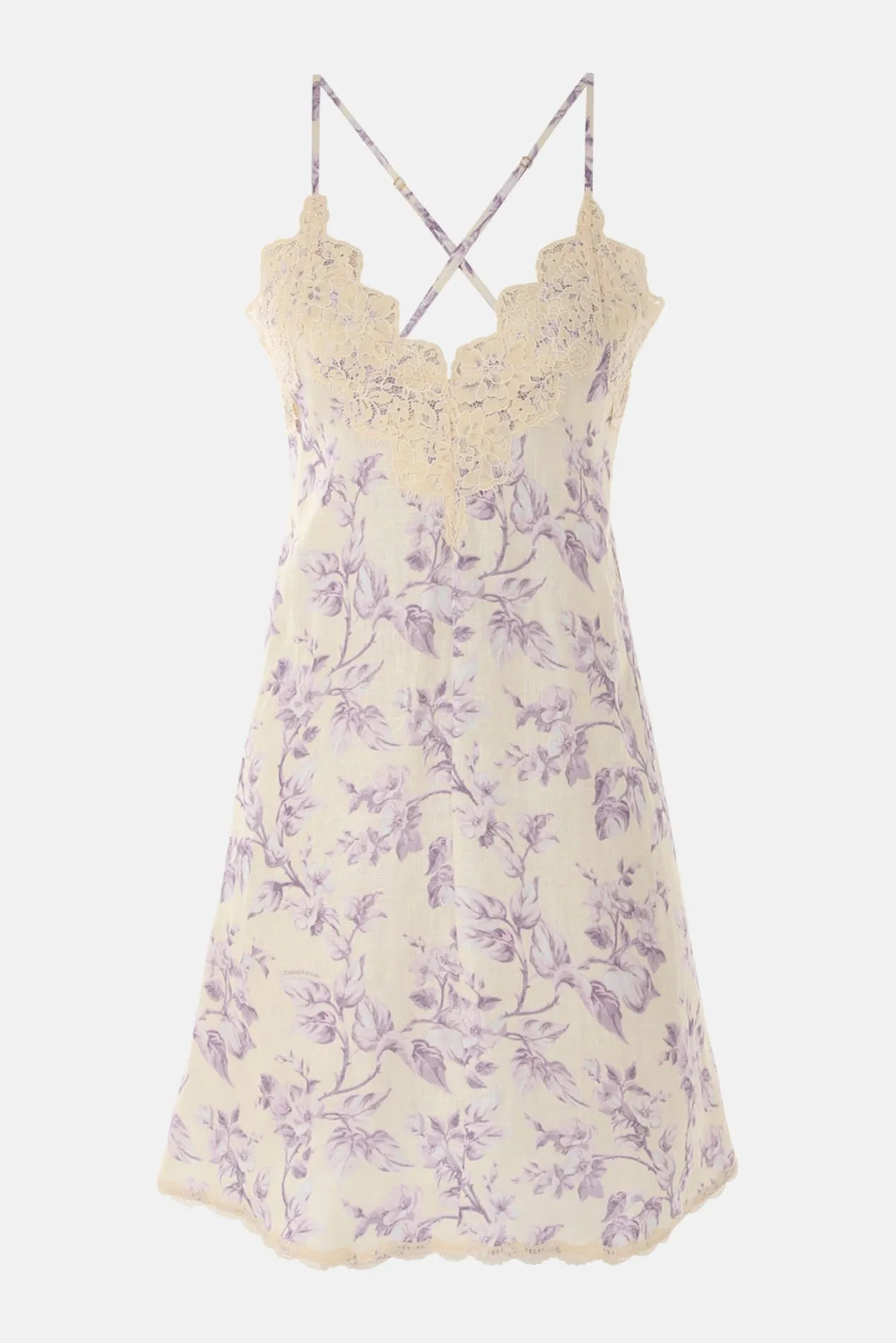 Halliday Swing Mini Dress Yellow/Lilac Floral sold by Blue & Cream product image thumbnail 5