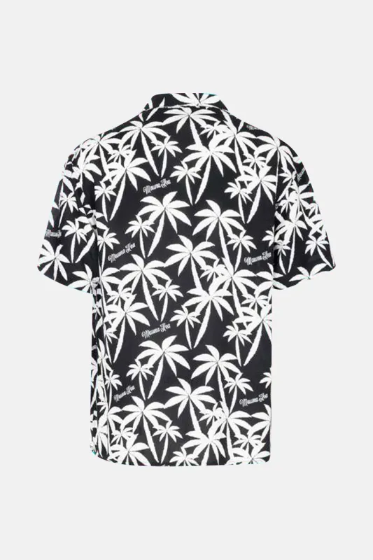 Palm Trees Allover Print Shirt Black sold by Blue & Cream