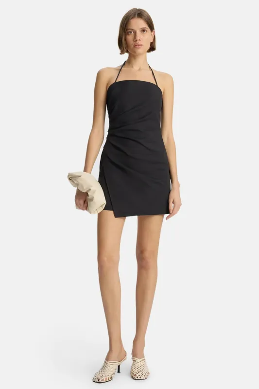 Charlie Cotton Mini Dress Black made by A.L.C.