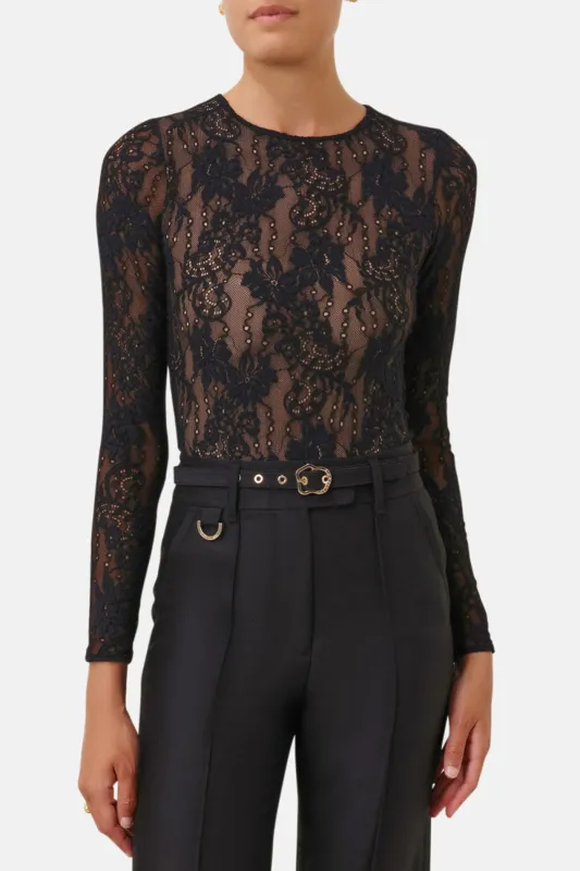 Lace Bodysuit Black sold by Blue & Cream