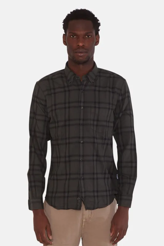 Robert Plaid Flannel Shirt Green sold by Blue & Cream